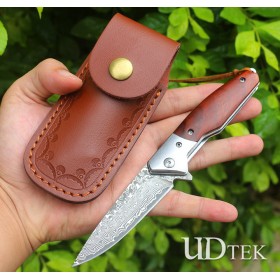 Heart Layer Damascus Folding Knife UD2206642 Ares No.1 (Damascus Steel)